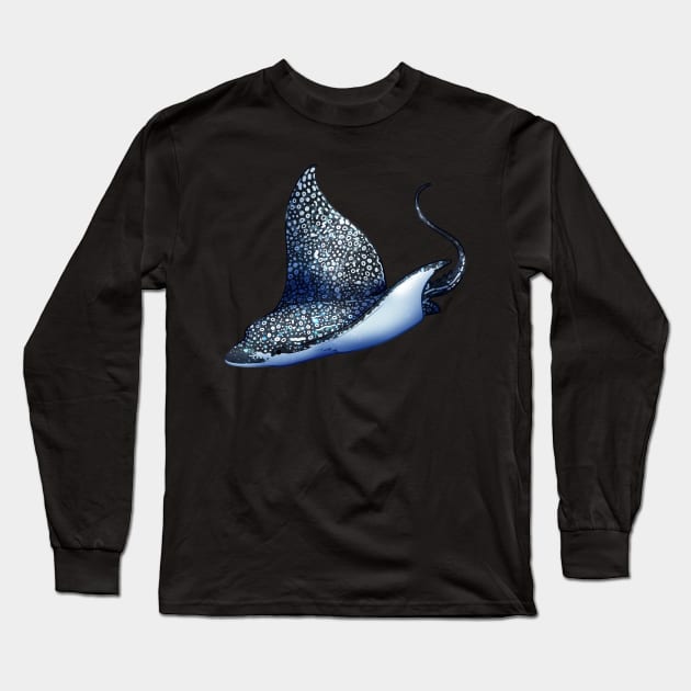 Cozy Spotted Eagle Ray Long Sleeve T-Shirt by Phoenix Baldwin